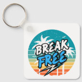Retro Sleutelhouder 'Break Free' Sleutelhanger (Voorkant)