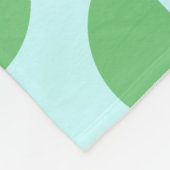 Retro Slice Blauwgroen Fleece Deken (Hoek)