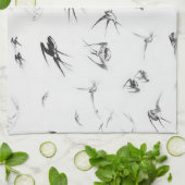 Retro Slim Natuur Theedoek (Gevouwen)