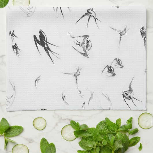 Retro Slim Natuur Theedoek (Gevouwen)