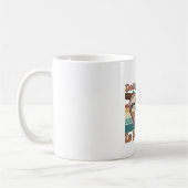 Retro Sloth Doing Nothing White Coffee Mug Koffiemok (Links)