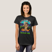 Retro Sloth Hiking Team We'll Get There When We Ge T-shirt (Voorkant volledig)