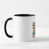 Retro Sloth Lazy Humor Color Inside Mug Mok (Links)