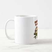 Retro Sloth Productivity Humor White Mug Koffiemok (Links)