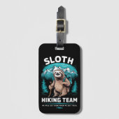 Retro Sloth Wandelteam cadeau Bagagelabel (Voorkant (verticaal))