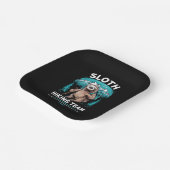 Retro Sloth Wandelteam  cadeau Papieren Bordje (Gebogen)