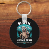 Retro Sloth Wandelteam cadeau Sleutelhanger (Voorkant)