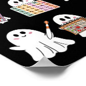 Retro SLP Ghost Halloween Speech Therapy Herfst Fa Poster (Hoek)