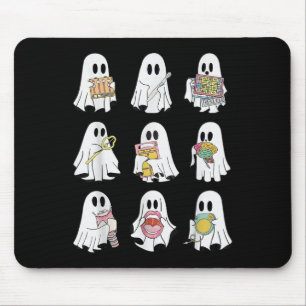 Retro Slp Spook Halloween Spraaktherapie Herfst Muismat