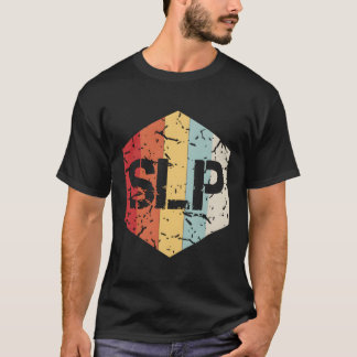 Retro SLP spraak taal patholoog therapeut GI T-shirt