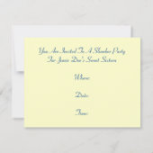 Retro SLUMBER PARTIJ Uitnodigingen Tweens Tiener P (Achterkant)