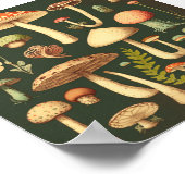 Retro Small paddenstoelen Collectie 2 Poster (Hoek)