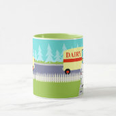 Retro Small Town Milkman Mok (Midden)