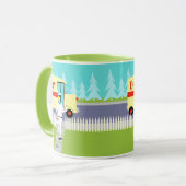 Retro Small Town Milkman Mok (Voorkant links)