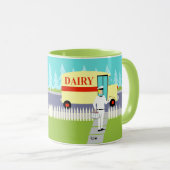 Retro Small Town Milkman Mok (Voorkant rechts)