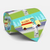 Retro Small Town Milkman Stropdas (Opgerold)