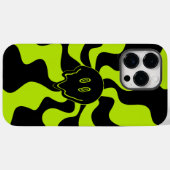 Retro smeltende glimlach in Lime Green en zwart Case-Mate iPhone Case (Achterkant (horizontaal))