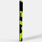 Retro smeltende glimlach in Lime Green en zwart Case-Mate iPhone Case (Achterkant / Rechts)