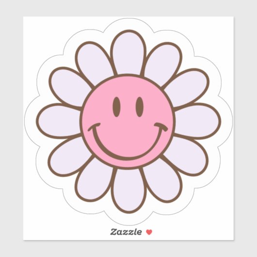 Retro Smile Face Sticker (Vel)