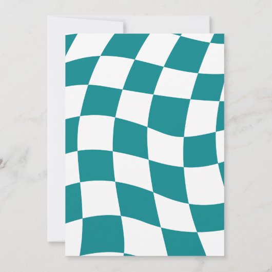 RETRO SMILE GEZICHT ZWEMBAD FEEST VERJAARDAG KAART (Achterkant)