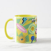 Retro Smile Mok Fun Smiley Gezicht Cool Ontwerp (Links)