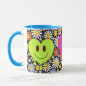 Retro Smile Mok Funny Smiley Gezicht Cool Ontwerp (Links)