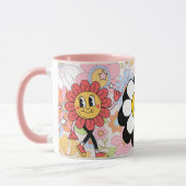 Retro Smile Mok Funny Smiley Gezicht Cool Ontwerp (Links)