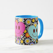 Retro Smile Mug Funny Smiley Face Cool Design Mok (Voorkant rechts)