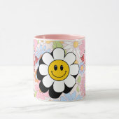 Retro Smile Mug Funny Smiley Face Cool Design Mok (Midden)