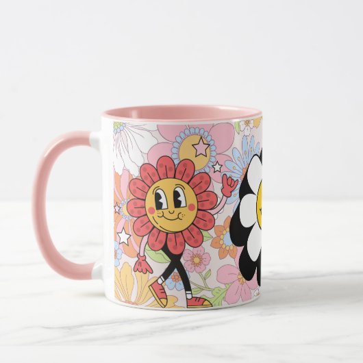 Retro Smile Mug Funny Smiley Face Cool Design Mok (Links)