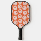 Retro Smile Patroon Aangepaste naam Pickleball Pad Pickleball Paddle (Achterkant)