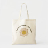Retro Smile Quote Tote Bag (Voorkant)