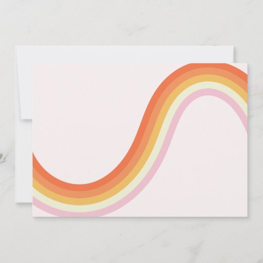 Retro Smiles Five is een Vibe 5th Birthday foto Kaart (Achterkant)