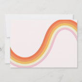 Retro Smiles Groovy Een Eerste Verjaardag Foto Kaart (Achterkant)