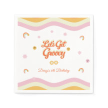 Retro Smiles Laten we Groovy Kids Verjaardag halen