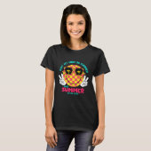 Retro Smiley Face Summer Vibes voor Strand T-shirt (Voorkant volledig)