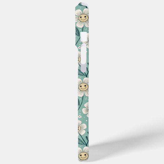 Retro Smiling Daisies – Groovy Boho Case-Mate iPhone Case (Achterkant / Links)