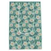 Retro Smiling Daisies Patroon – Groovy 70s Boho Medium Cadeauzakje (Achterkant)