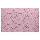 Retro Smiling Flower Pattern in black and Rosa Stof (Fat Quarter)