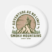 Retro Smoky Mountain Hike Magneet (Voorkant)