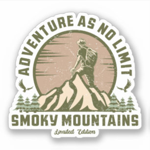 Retro Smoky Mountain Hike Sticker