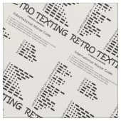 Retro Sms International Morse Code Geek Humor Stof (Close Up)