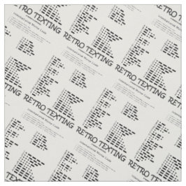 Retro Sms International Morse Code Geek Humor Stof