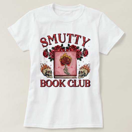 Retro Smutty Book Club Dark Romance Smut Lover T-shirt (Design voorkant)