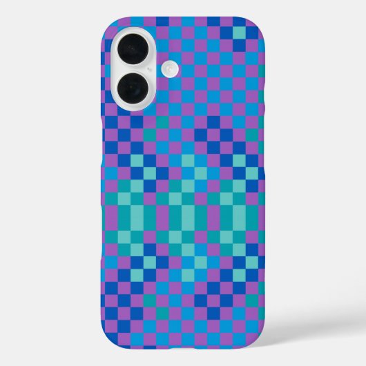Retro Snake Checker Geruite Patroon Case-Mate iPhone Case (Achterkant)