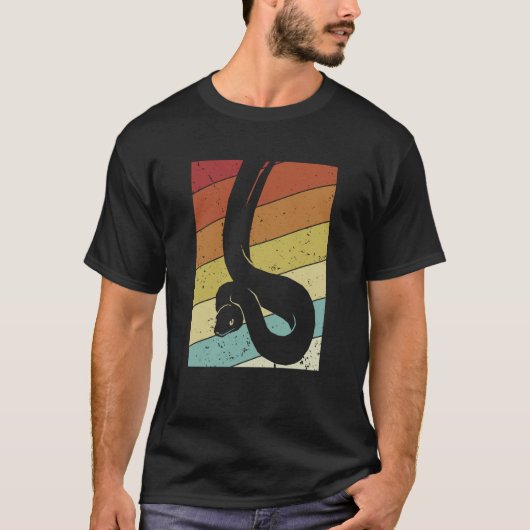 Retro Snake Pythonidae Snake Owner Banana Ball Pyt T-shirt (Voorkant)