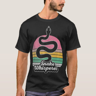 Retro  Snake Whisperer Snake Lover Funny Sn T-shirt