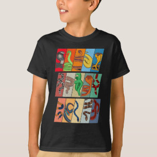 Retro Snakes reptiel T-shirt