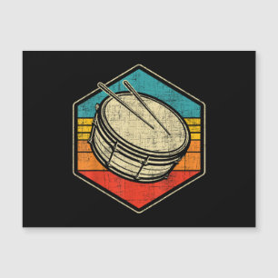 Retro Snare Drum - Marching Band Drumline