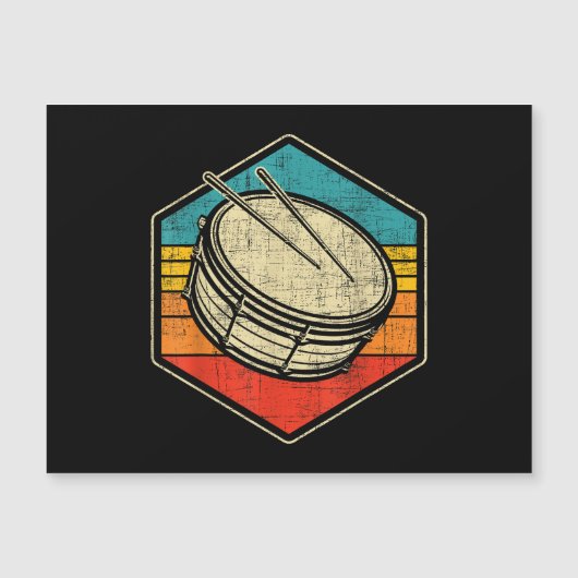 Retro Snare Drum - Marching Band Drumline (Voorkant)